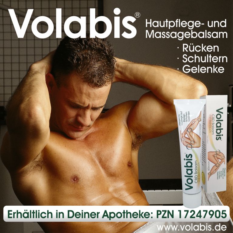 VOLABIS CBD Hautpflege- und Massagebalsam für Rücken, Schultern und Gelenke: PZN 17247905 VOLABIS CBD Hautpflege- und Massagebalsam für Rücken, Schultern und Gelenke: PZN 17247905