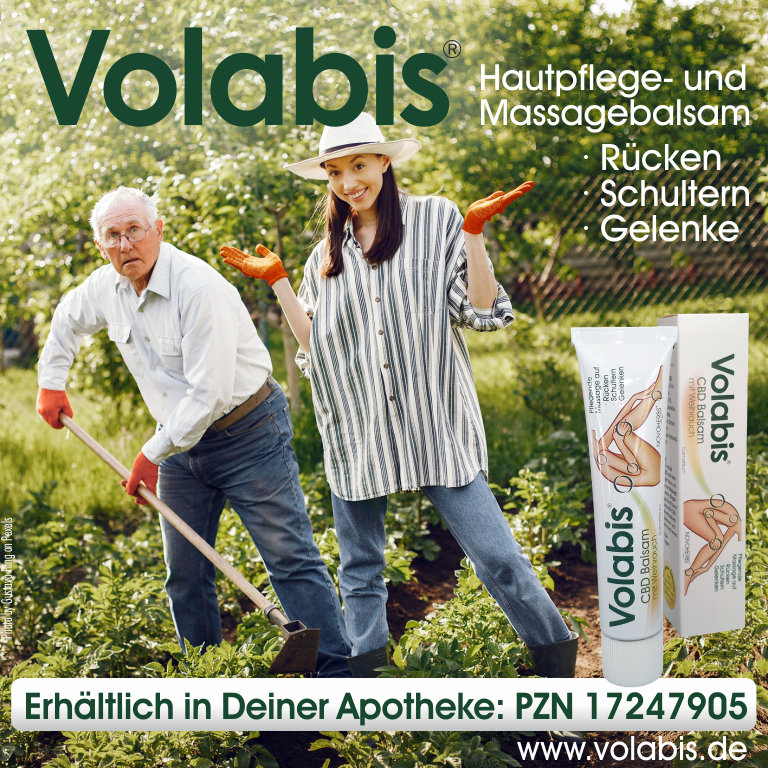 VOLABIS CBD Hautpflege- und Massagebalsam für Rücken, Schultern und Gelenke: PZN 17247905 VOLABIS CBD Hautpflege- und Massagebalsam für Rücken, Schultern und Gelenke: PZN 17247905