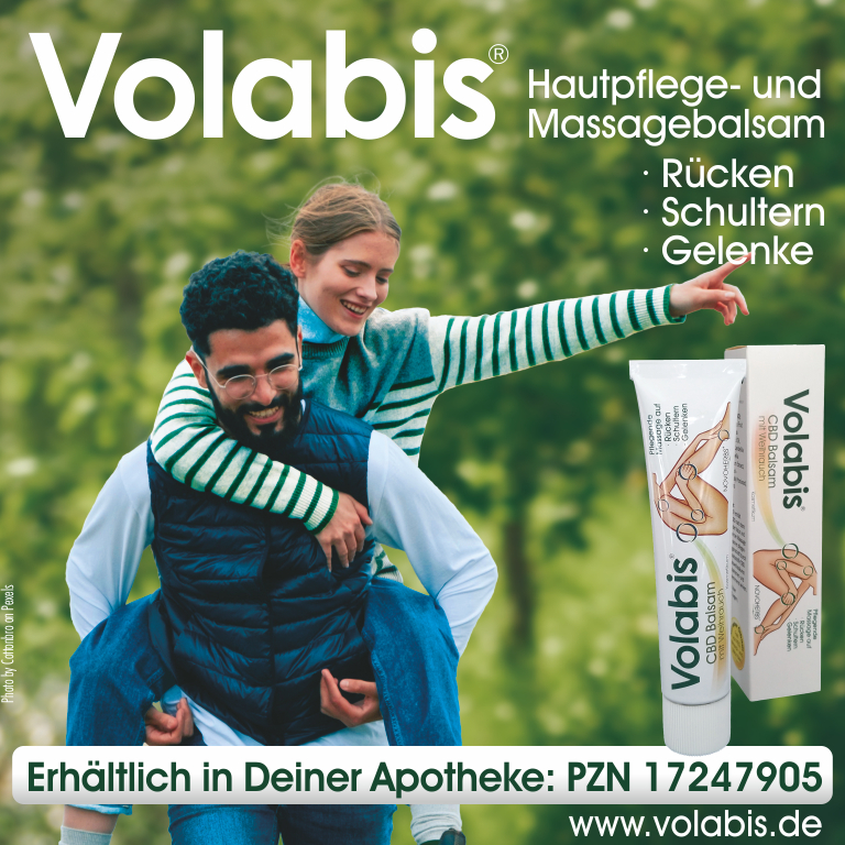VOLABIS CBD Hautpflege- und Massagebalsam für Rücken, Schultern und Gelenke: PZN 17247905 VOLABIS CBD Hautpflege- und Massagebalsam für Rücken, Schultern und Gelenke: PZN 17247905
